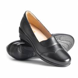 top fashion ladies casual shoes black genuine leather soft women office uniform shoes